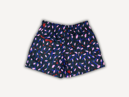 Neon Splash Mesh Shorts