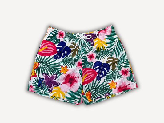 Floral Storm Mesh Shorts