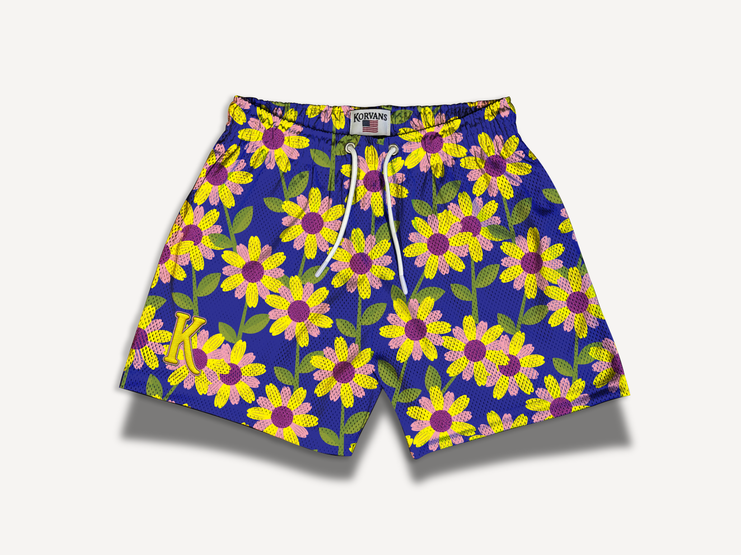 Passion Floral Mesh Shorts