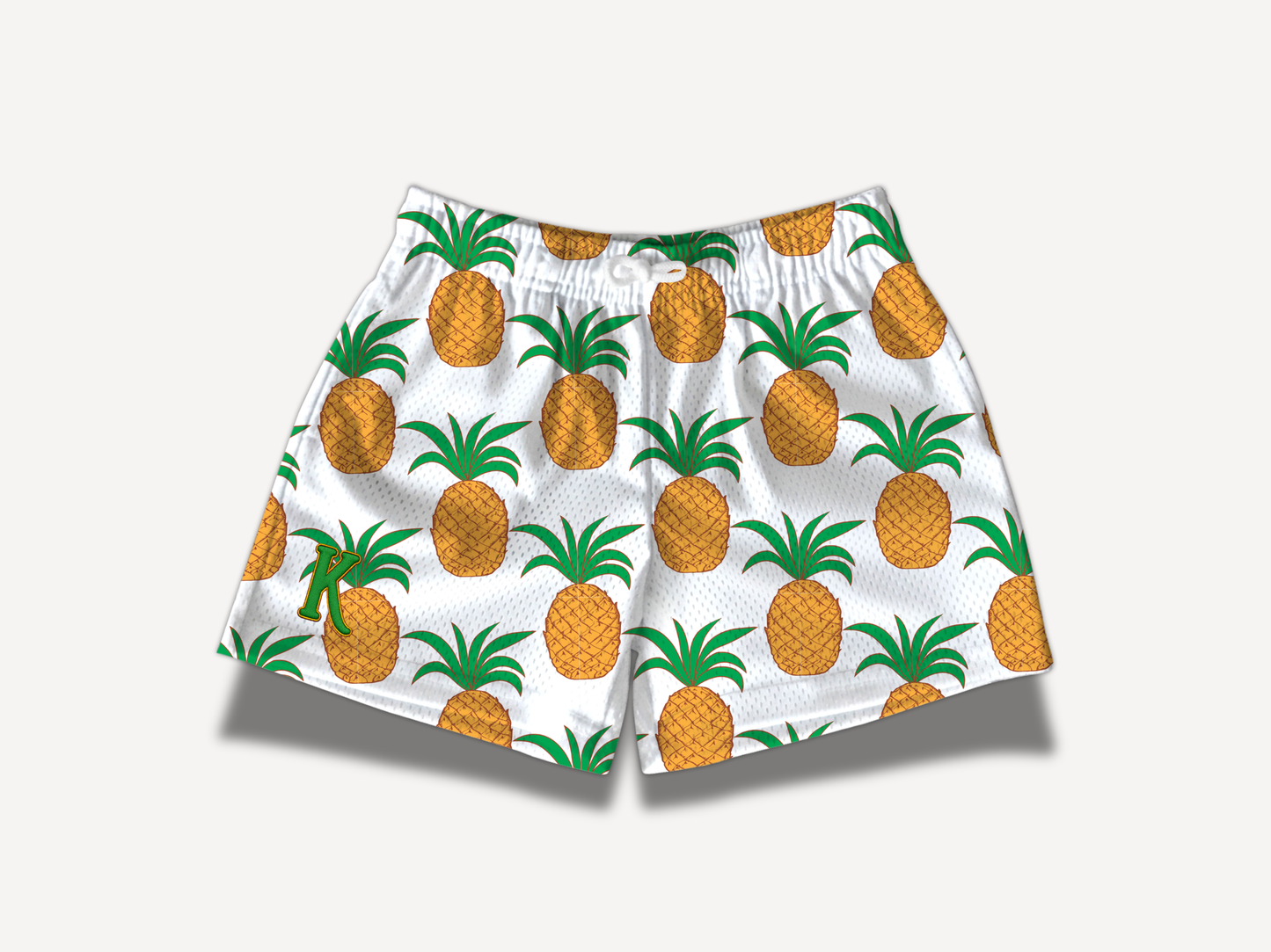 Kids Sweet Pineapple Mesh Shorts