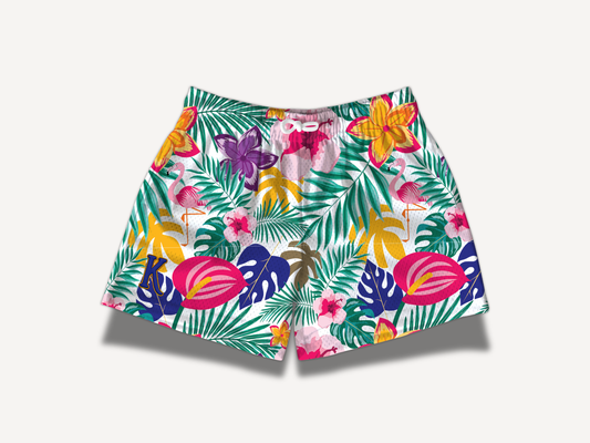 Kids Floral Storm Mesh Shorts
