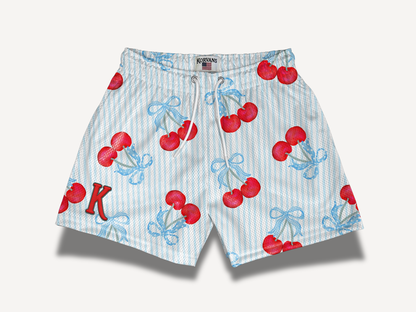 Cherry Skies Mesh Shorts
