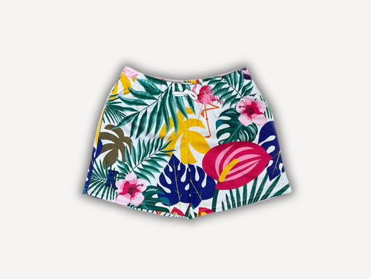 Kids Floral Storm Mesh Shorts